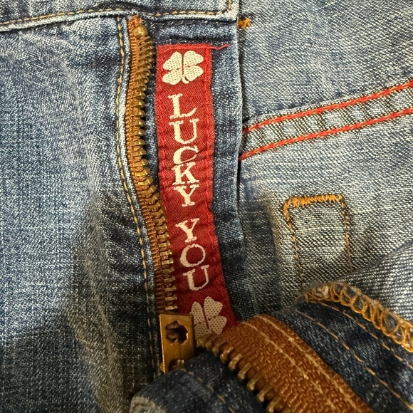 VTG Lucky Brand Indigo Denim Cotton Skirt Y2K 90s Vintage - Picture 3 of 7